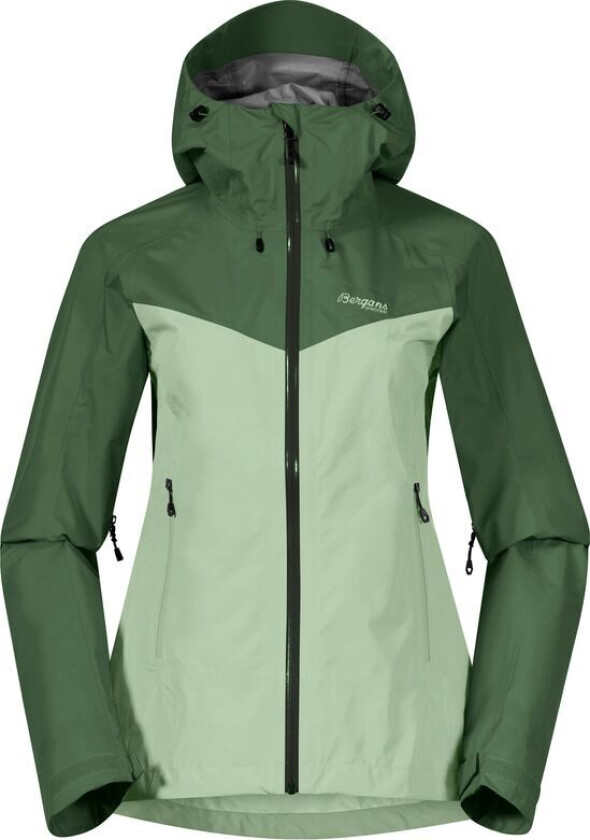 Bergans Of Norway Skar Light 3l Shell Jacket Dame Light Jade Green/Dark Jade Green S