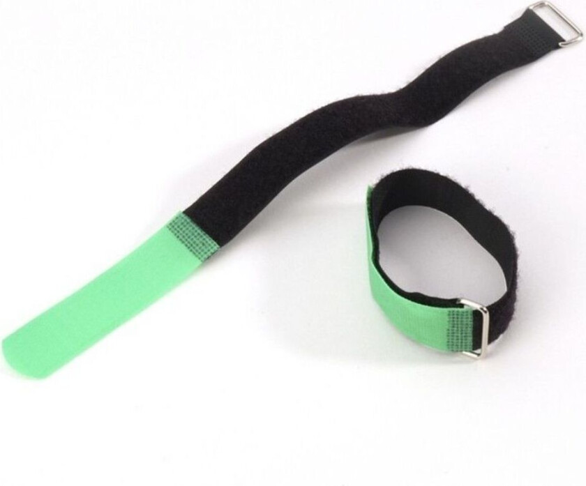 Hook and Loop Cable Tie Pack of 10 300 mm x 25 mm Green