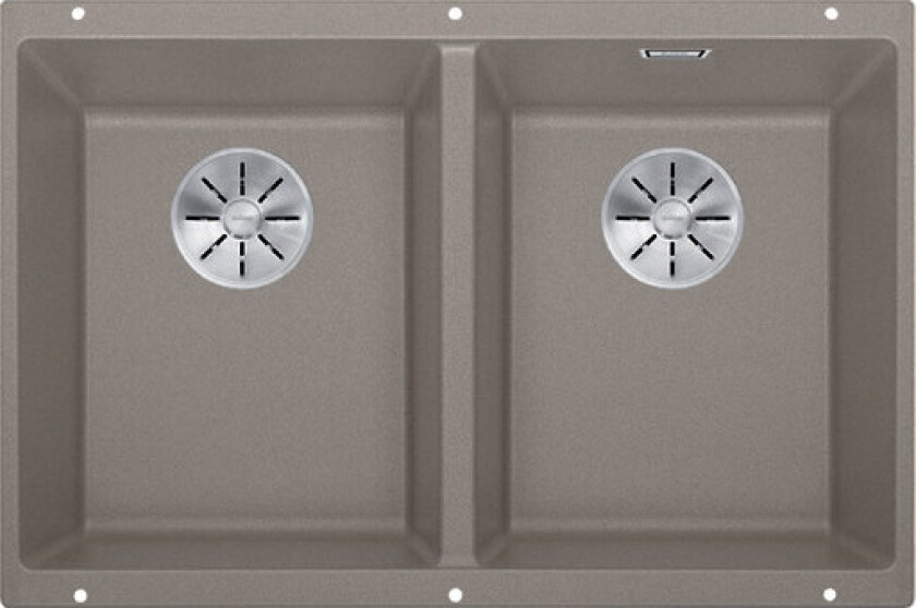 Subline 350/350-U kjøkkenvask, 75,5x46 cm, beige