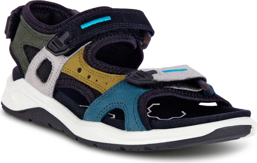 Ecco Kids' X-trinsic Flat Sandal 27, Multicolor Fir Green