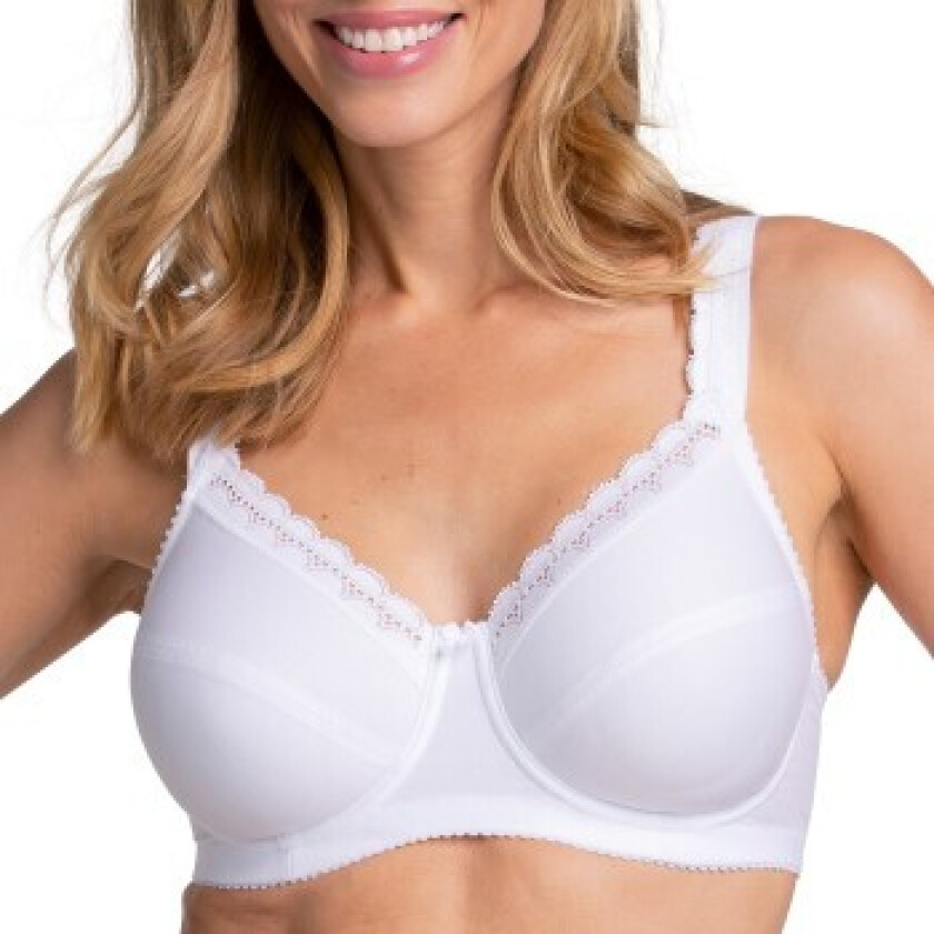 Cotton Comfort Bøyle-BH White 90B