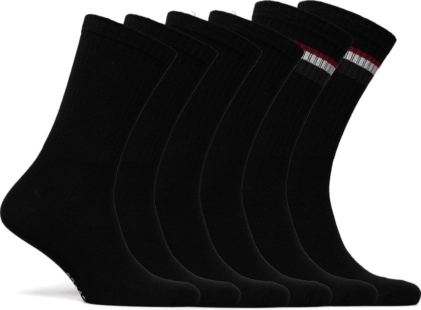 U.S. Polo Assn. Bo 6 Pk Socks Uspa M Acc 43-46 Black 43-46