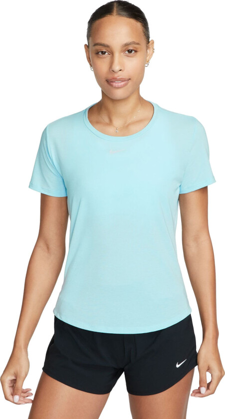 Dri-Fit Uv One Luxe T-Shirt Dame Ocean Bliss/Reflective Silver