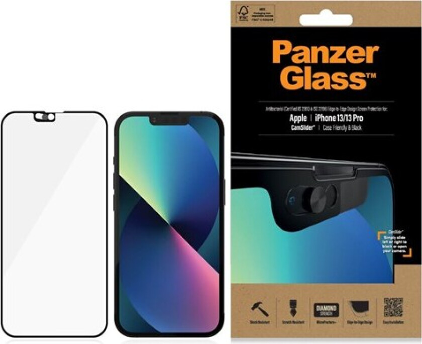 CamSlider® Screen Protector Apple iPhone 13 | 13 Pro | Edge-to-Edge