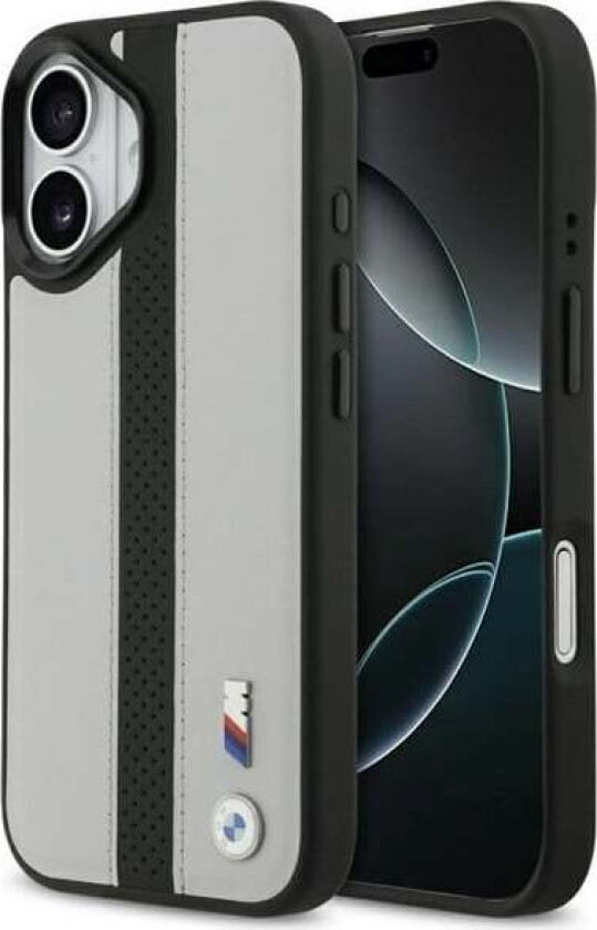 M Perforated Stripe Logo MagSafe Case for iPhone 17 - Gray