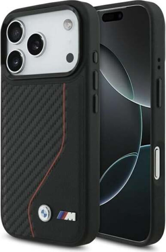 M Carbon Line & Logo MagSafe Case for iPhone 17 Pro - Red