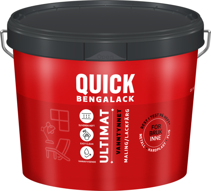 Akrylmaling b ultimat klassisk hvit 2.7l