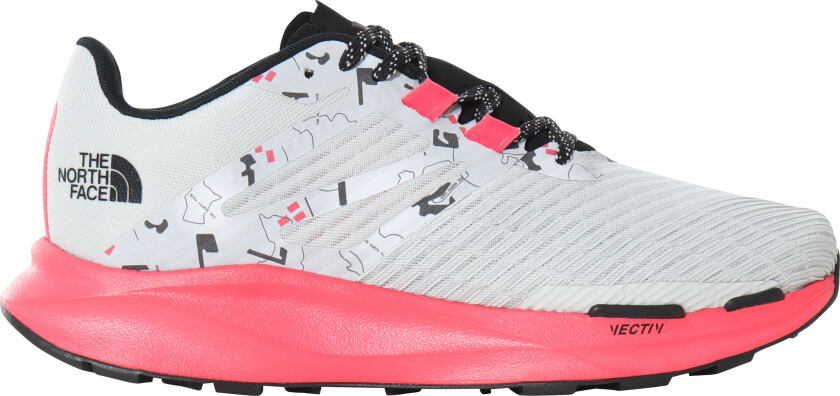 Vectiv Eminus Herre TNF White Trail Marker Print/Brilliant Coral 44 ½