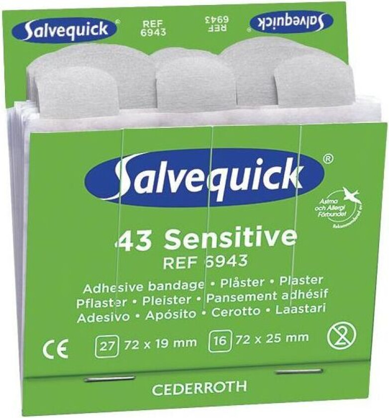 Bilde av 6943 Sensitive plaster 6x43st