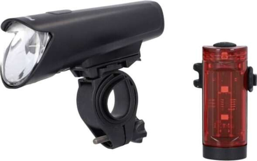 Bilde av FISCHER FAHRRAD 45 LUX, small-box Cykellys sæt LED (RGB) Sort