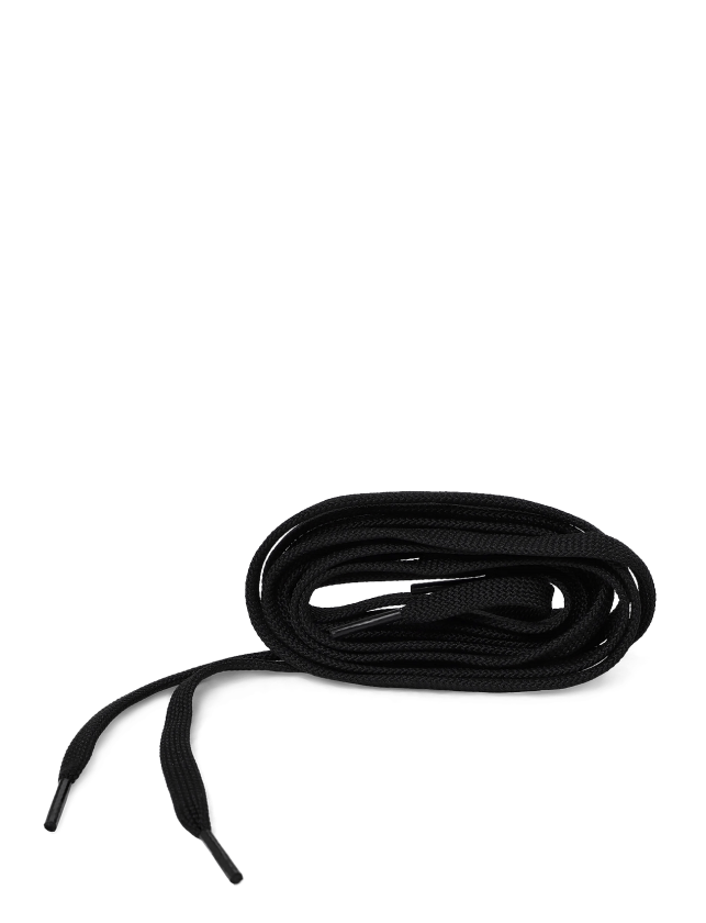 Flat Polyester Laces 52In / 132 Cm - BLACK - 52"/132 cm