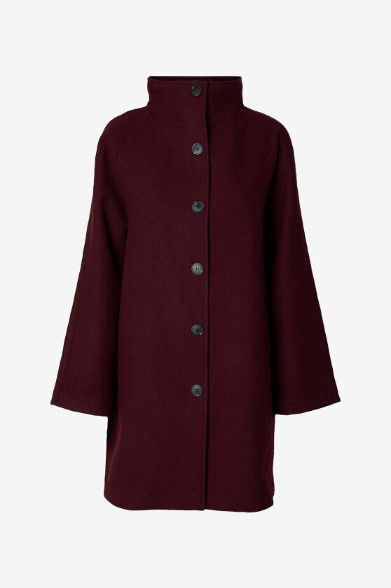 Ullkåpe Slwzia-vinni Wool Blend - Rød