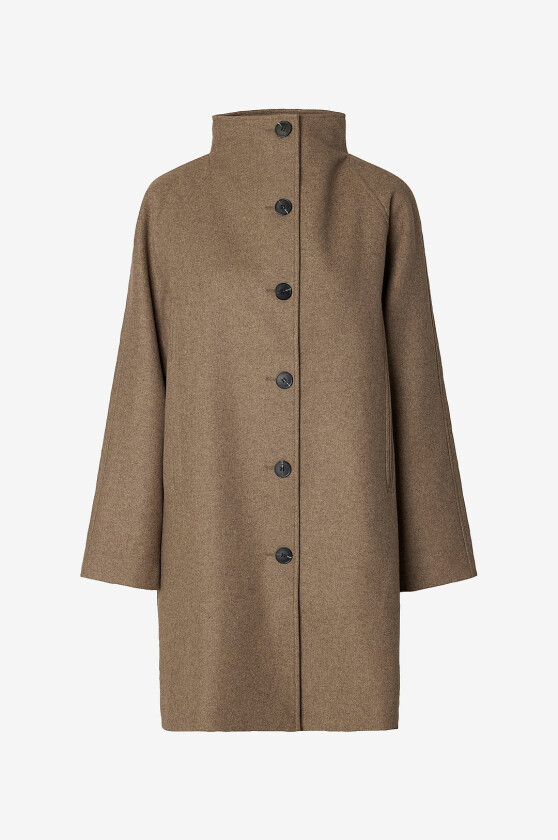 Ullkåpe Slwzia-vinni Wool Blend - Grå