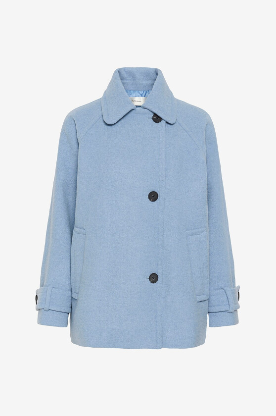 Ullkåpe Thora Minona Coat R - Blå