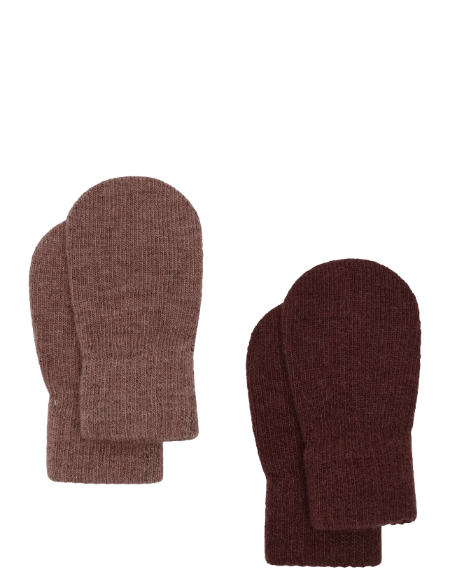 Magic Baby Mittens 2-Pack - BURLWOOD - 0-12M