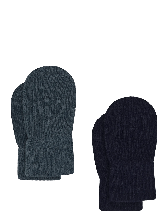 Magic Baby Mittens 2-Pack - NAVY - 0-12M