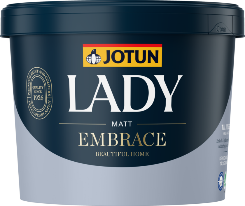 Interiørmaling lady embrace hvit/a-base 2.7l