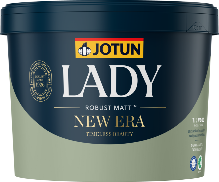 Interiørmaling lady new era hvit/a-base 9l