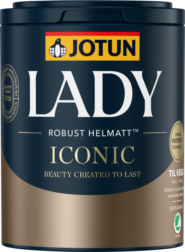 Interiørmaling lady iconic hvit base 0.68l