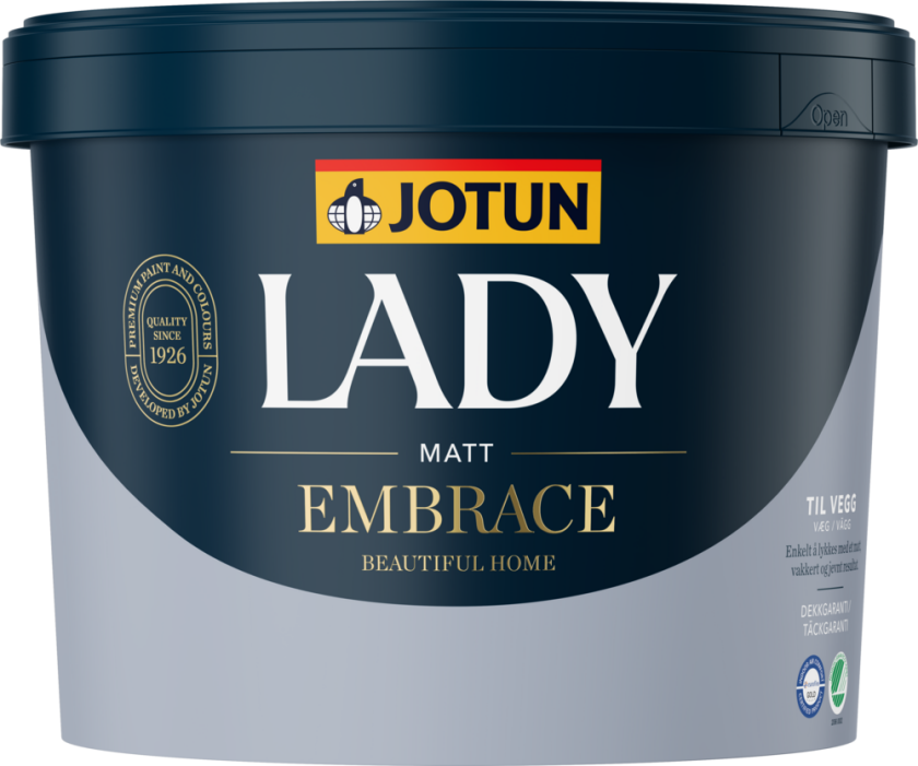 Interiørmaling lady embrace hvit/a-base 9l