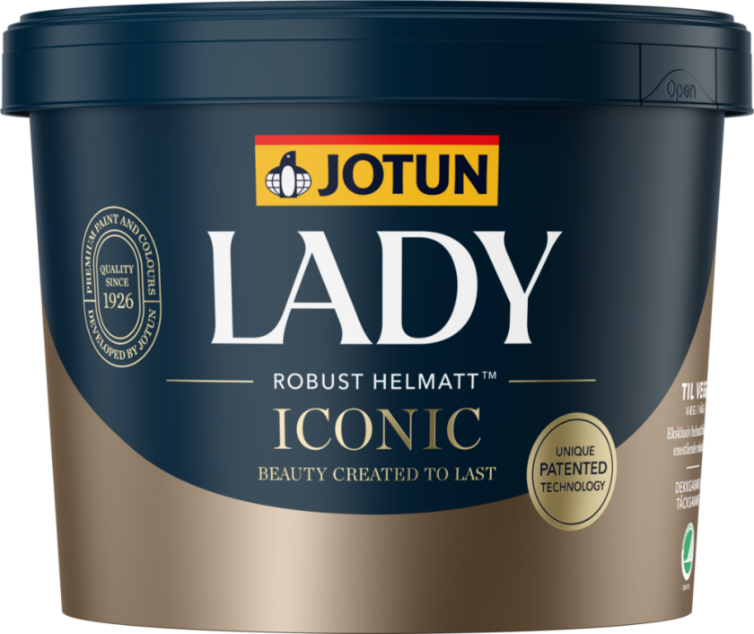 Interiørmaling lady iconic hvit base 2.7l