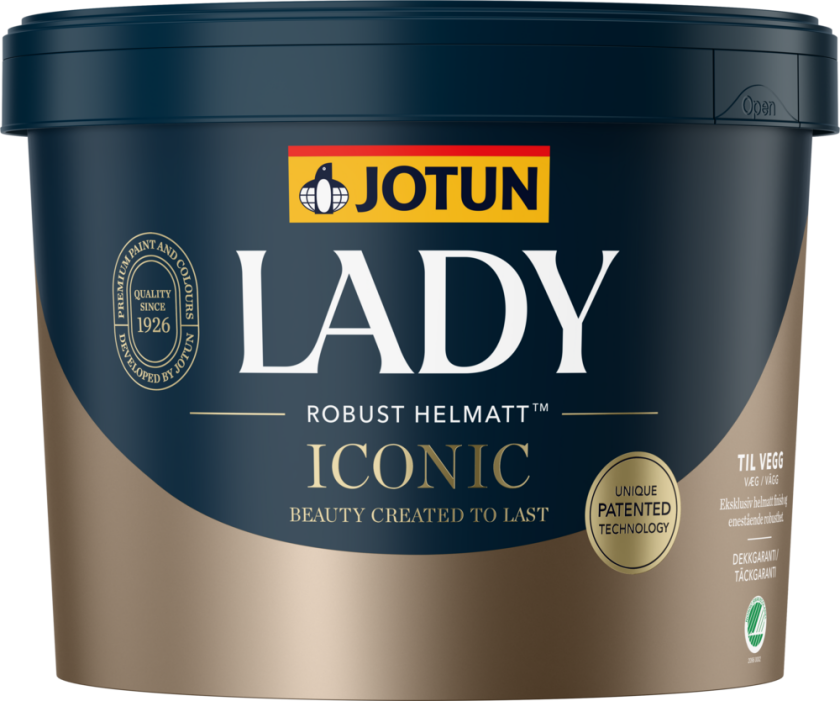 Interiørmaling lady iconic hvit base 9l
