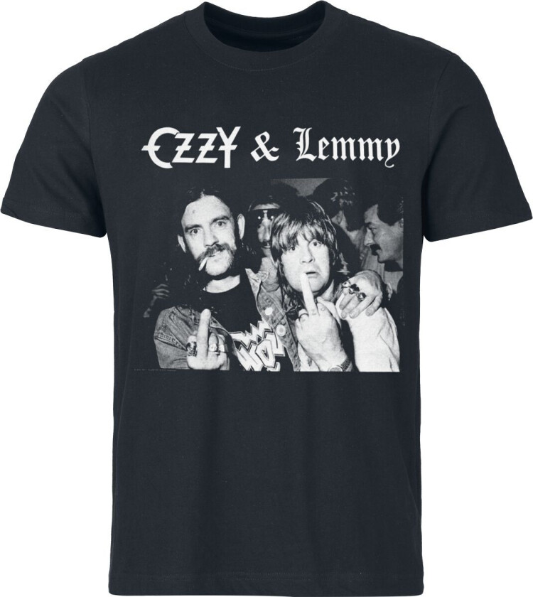 T-skjorte - Hellraiser Ozzy & Lemmy - S til 5XL - Herrer - svart