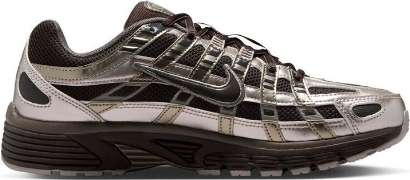 Sneaker P-6000 - Fløyelsbrun/Sølv Metallisk Kvinner, størrelse 39