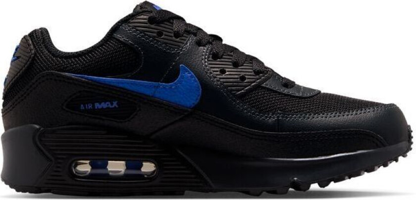 Sneaker Air Max 90 Mesh - Svart/Blå/Grå Barn, størrelse 38