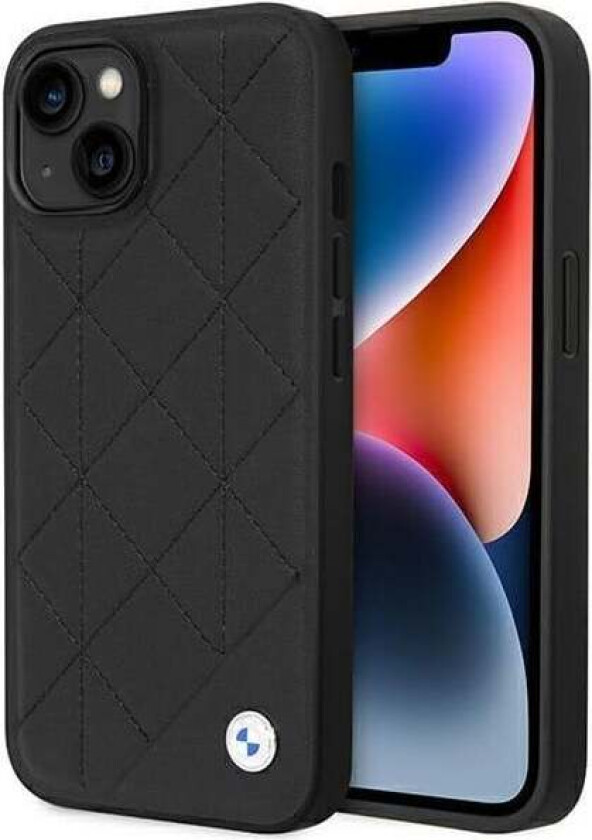 BMHCP14S22RQDK iPhone 14 6.1" black/black Leather Quilted