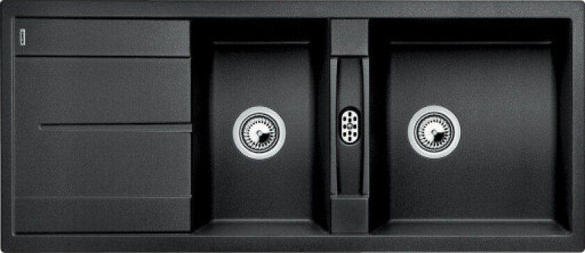 Metra 8S kjøkkenvask, 116x50 cm, antrasitt