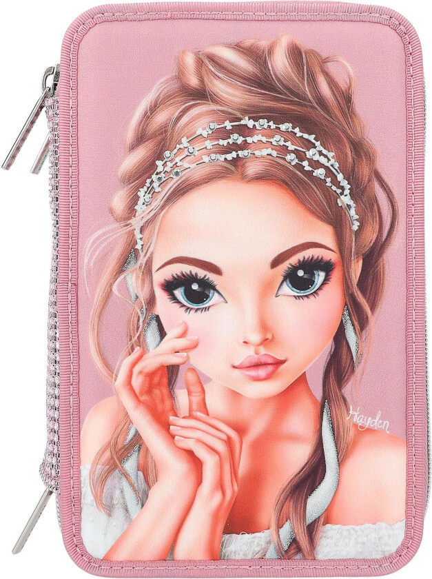 TOPModel - Triple Pencil Case GLITTER QUEEN ( 0412522 )