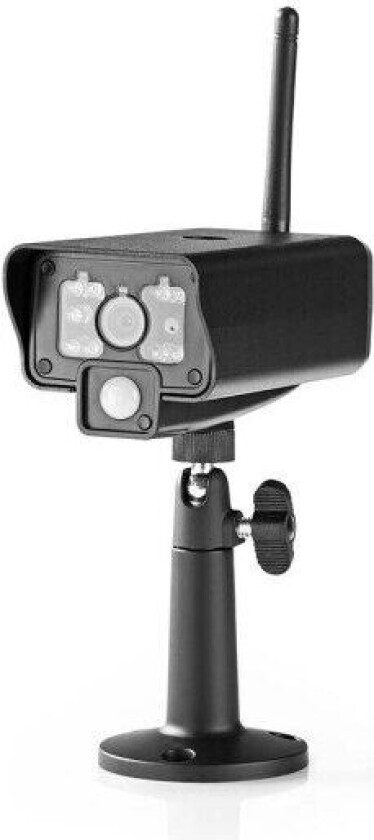 Digital Wireless Camera 2.4 GHz VGA Innendørs og Utendørs Nattsyn: 5.00 m Betraktningsvinkel: 73 ° Sort IP54