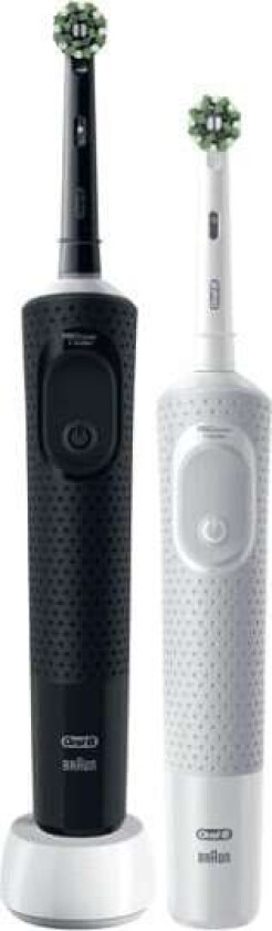 Rotary toothbrush Vitality Pro D103 Protect X Duo 2 pcs. Black/White