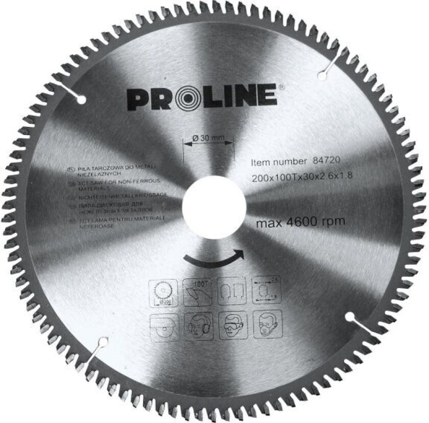Pro-Line Sirkelsag 250x30mm 100 tenner. - 84725