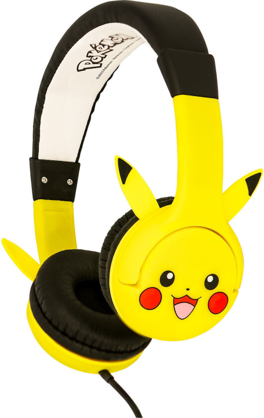 - Pikachu moulded ears childrens headphones