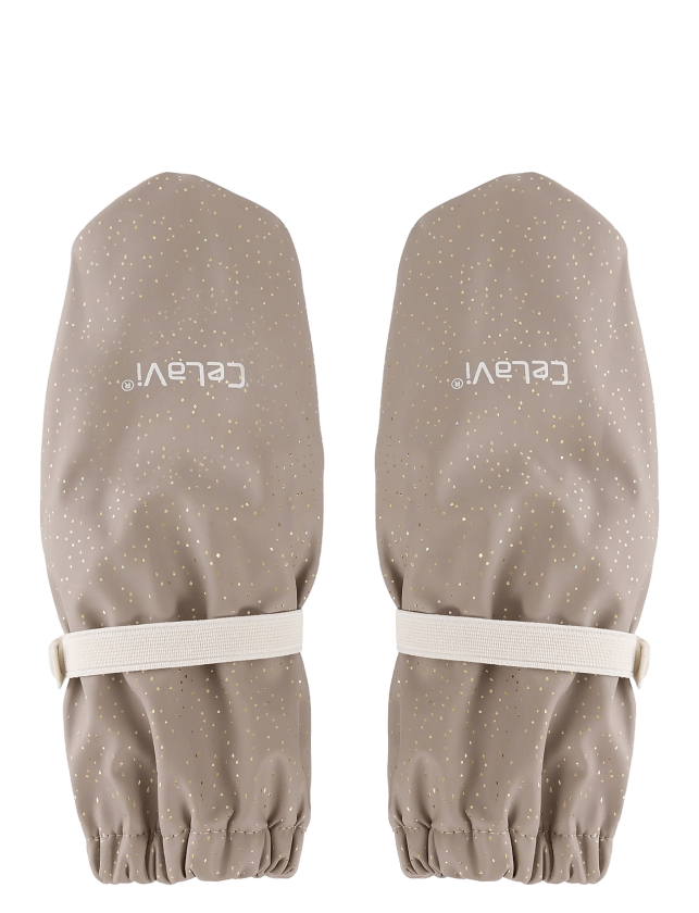 Padded Pu-Mittens W.fleece - FUNGI - 0-2Y