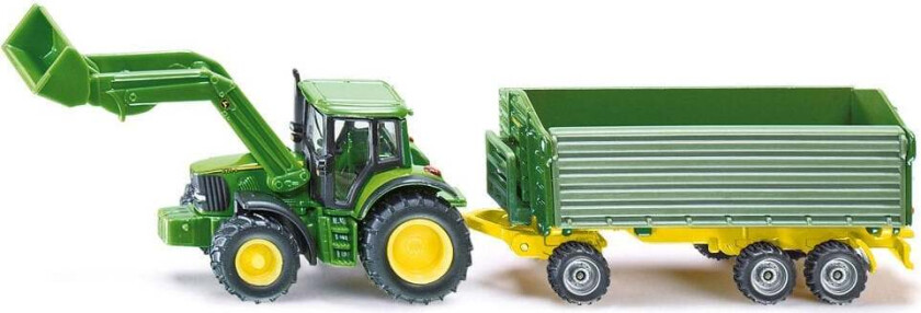 - 1:87 John Deere With Front Loader And Trailer (313-1843)