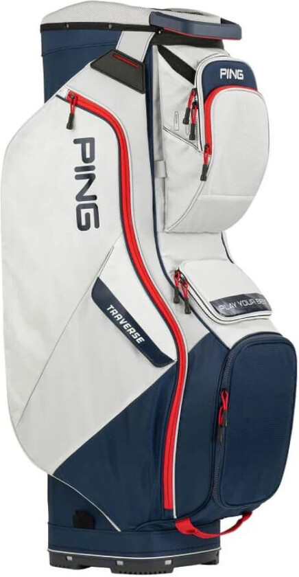 Ping Traverse Trallebag Hvit/rød/blå