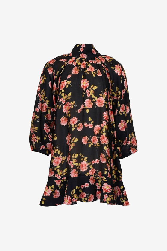Kjole Striped Organza Shift - Svart