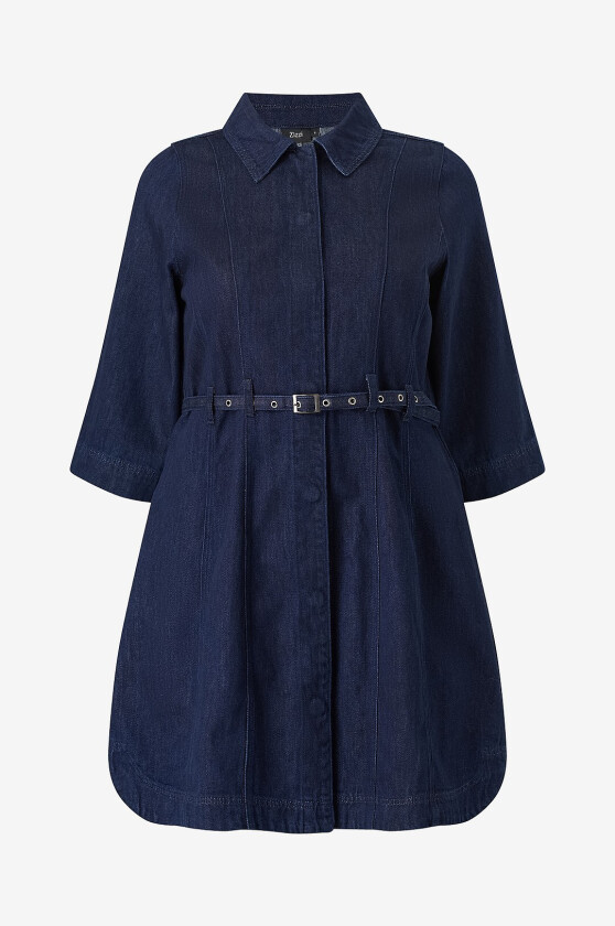 Denimkjole jMisha 3/4 - Blå