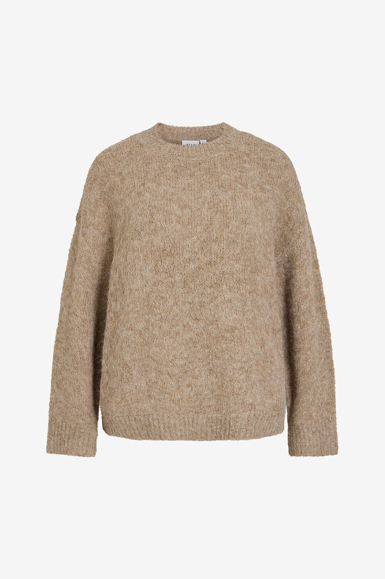 Genser Vibows L/S O-Neck Knit- - Brun