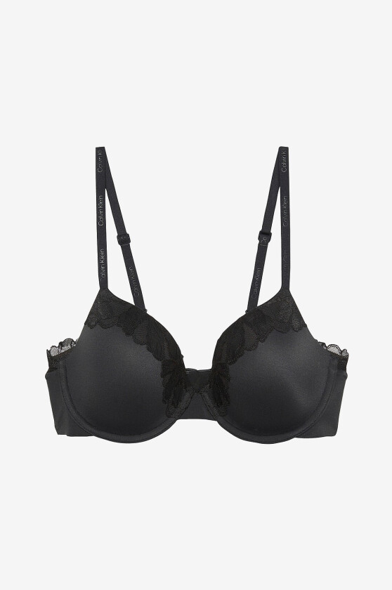Push-up BH Lght Lined Perfect Coverage - Svart