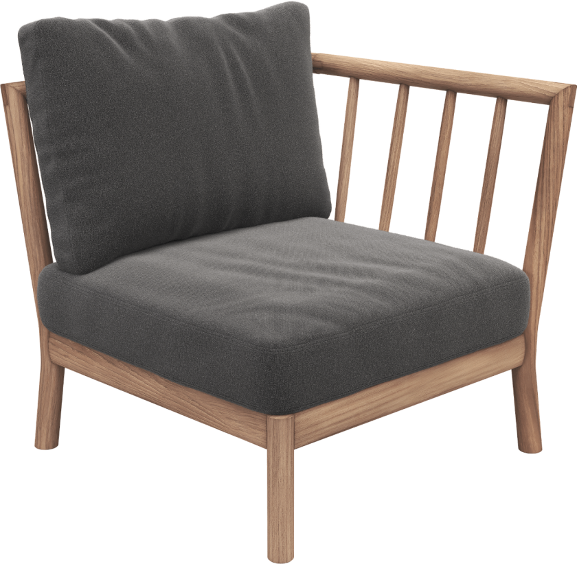 Tradition endemodul Koksgrå teak