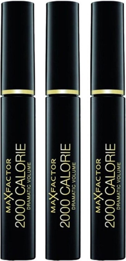 3-pack Max Factor 2000 Calorie Mascara Black 9ml