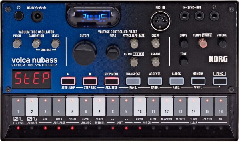 Korg Volca Nubass Vacuum Tube Synthesizer