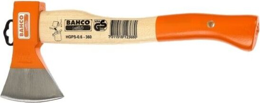 HGPS-1.0-400, Enkel øks, Snekker''s øks, Tre, 1 stykker, Stål, Oransje, Rustfritt stål, Tre