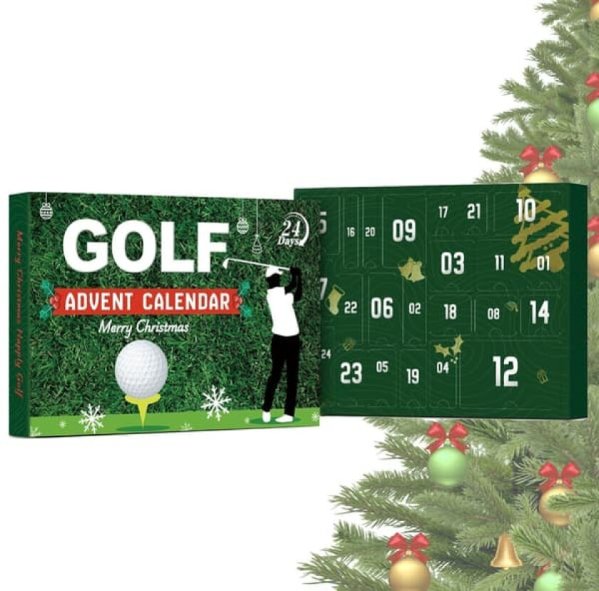 2026 Golf Julekalender - 24 overraskelser til jul, de beste jule- og Halloween-gavene til fedre, sønner, slektninger og venner.