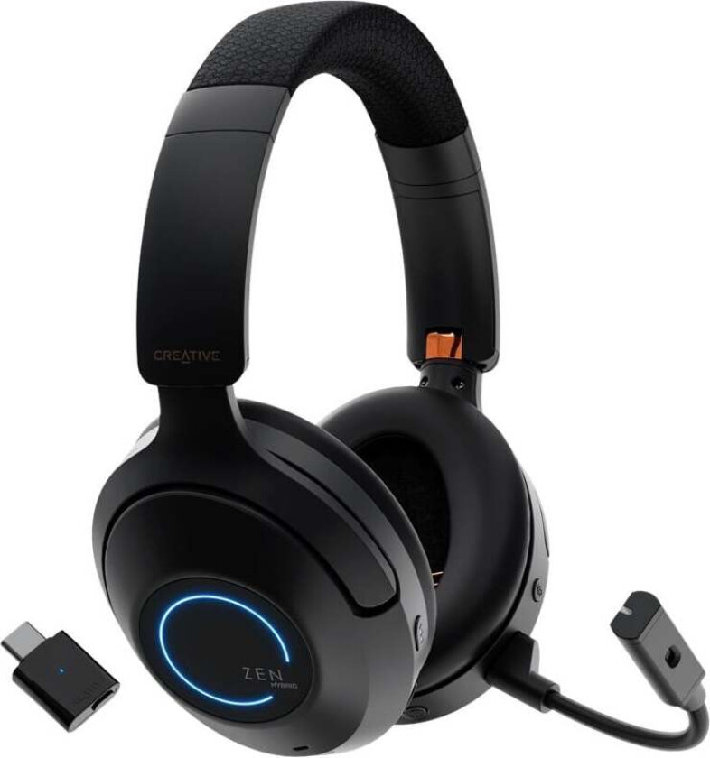 - Zen Hybrid Pro Classic Wireless Over-Ear Headphones ANC - Black
