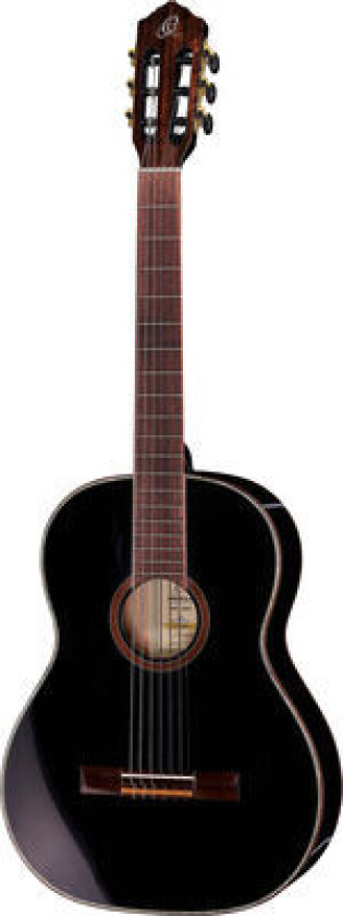 Ortega R221snbk Klassisk Gitar 4/4 Slim Neck, Gloss Black